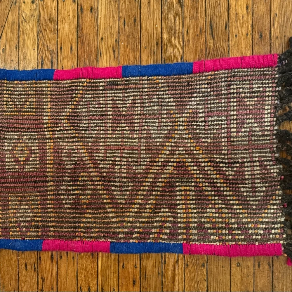 Handwoven Multicolor Wool Rug